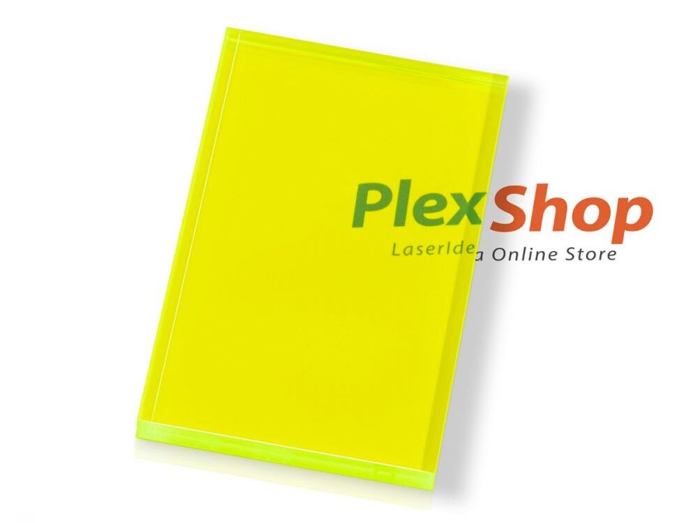 plexiglass giallo fluorescente